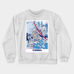 Vienna - Austria MilkTea City Map Crewneck Sweatshirt